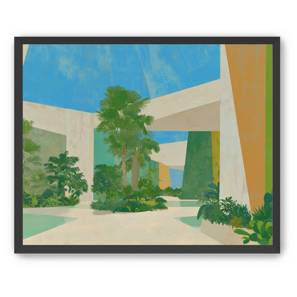 Palm shade in the atrium