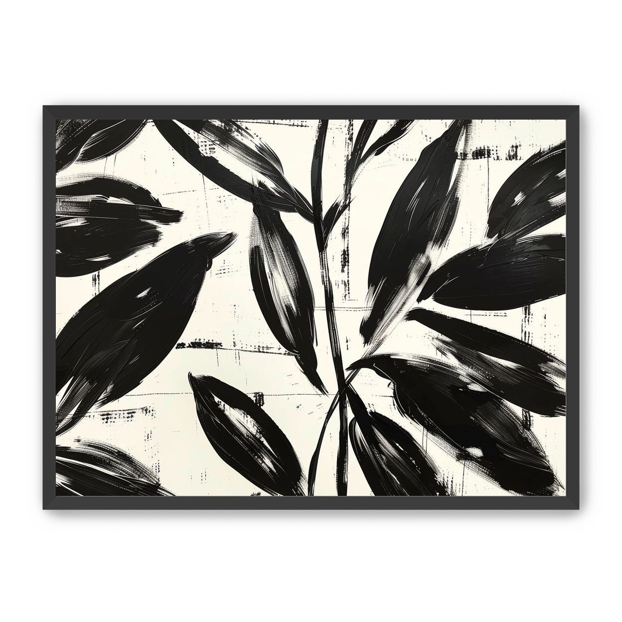 Leaves in black sweep