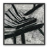 Black cuts through white grain