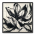 Black petals on pale grid