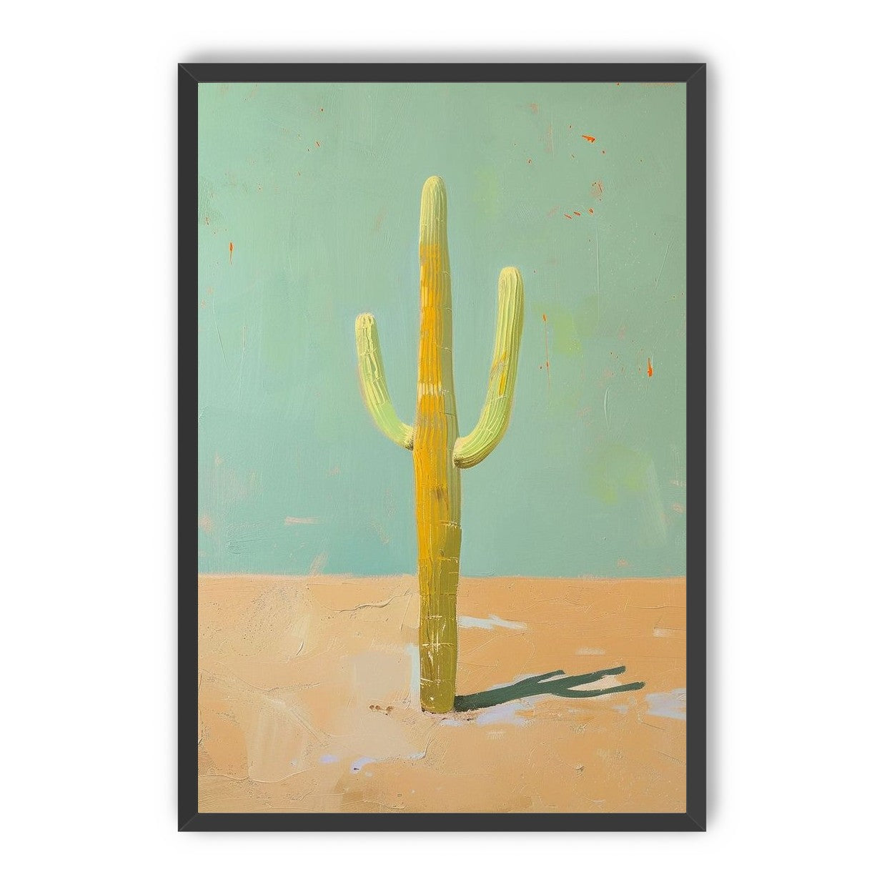Saguaro beneath a pale sky
