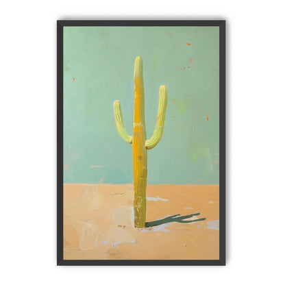 Saguaro beneath a pale sky
