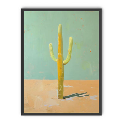 Saguaro beneath a pale sky