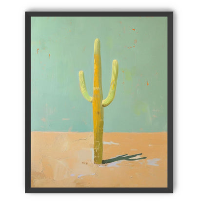 Saguaro beneath a pale sky