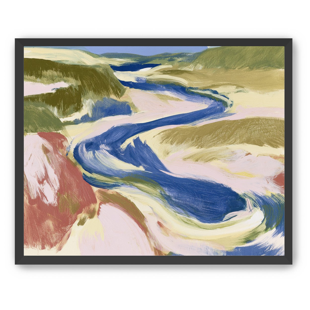 Blue bend through sandbars