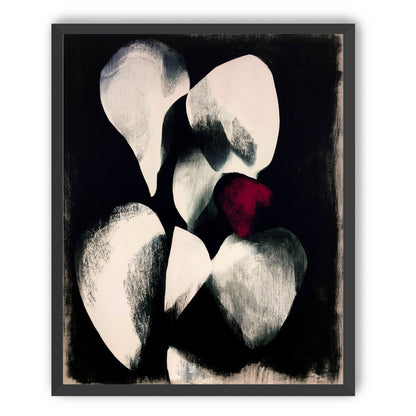 Red petal in shadowed bloom