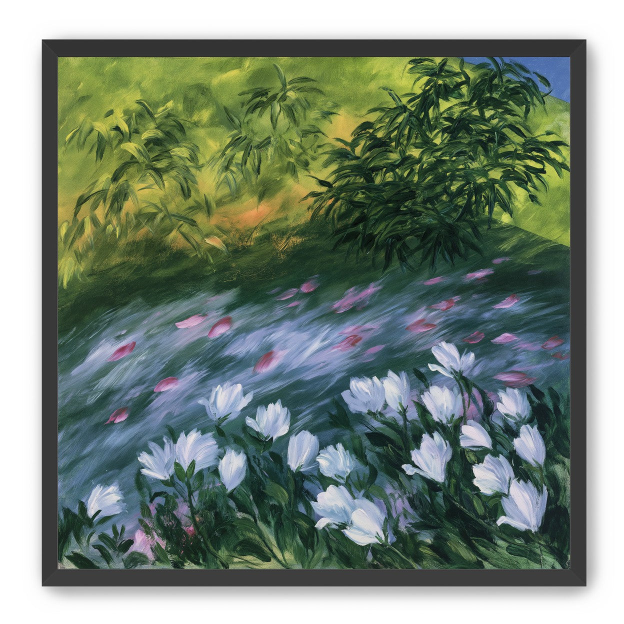 Petals on the streambank