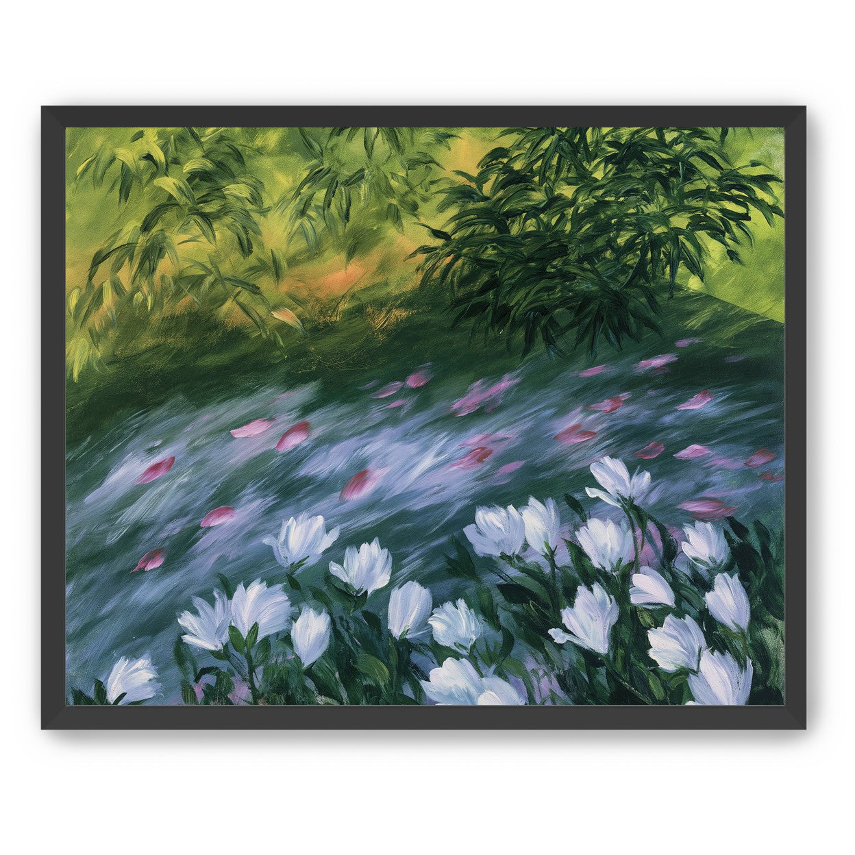 Petals on the streambank