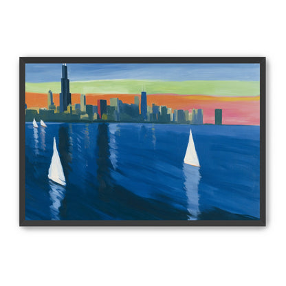 White sails against the skyline