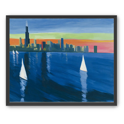 White sails against the skyline