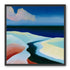 Deep blue over pale dunes