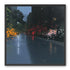 Rainlight on the flowered street