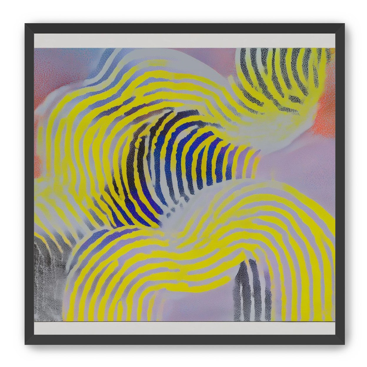Yellow bends through violet