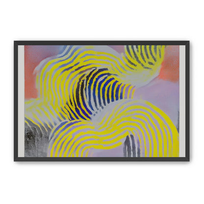 Yellow bends through violet