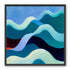 Pale bands across deep blue