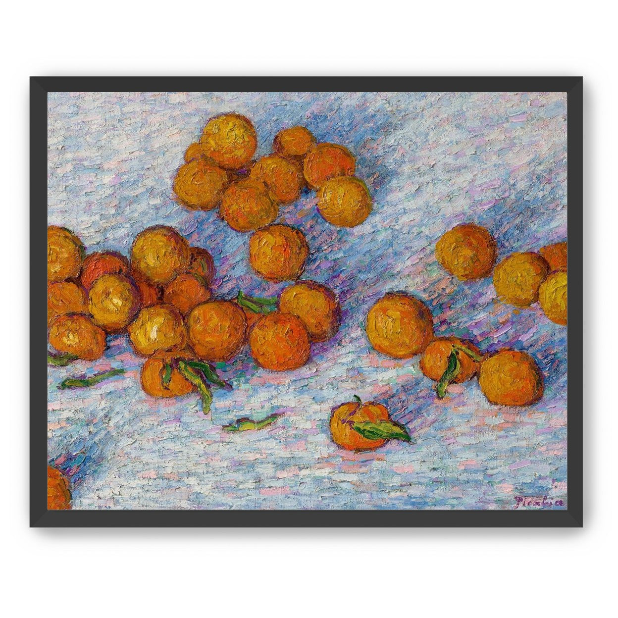 Oranges across the table