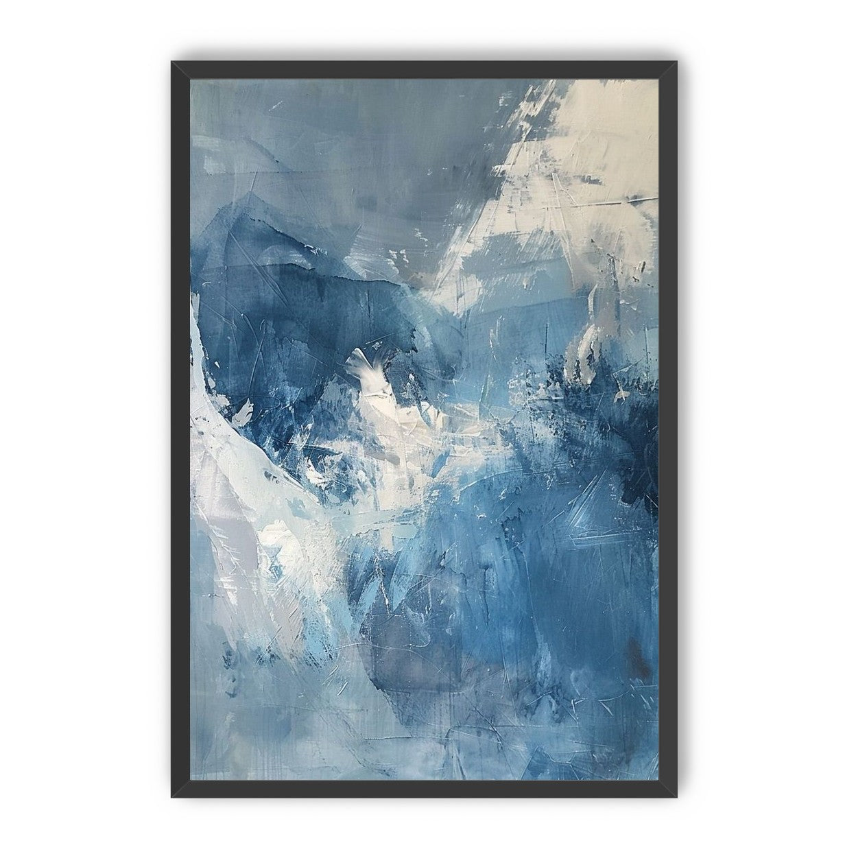 Blue slipping into white