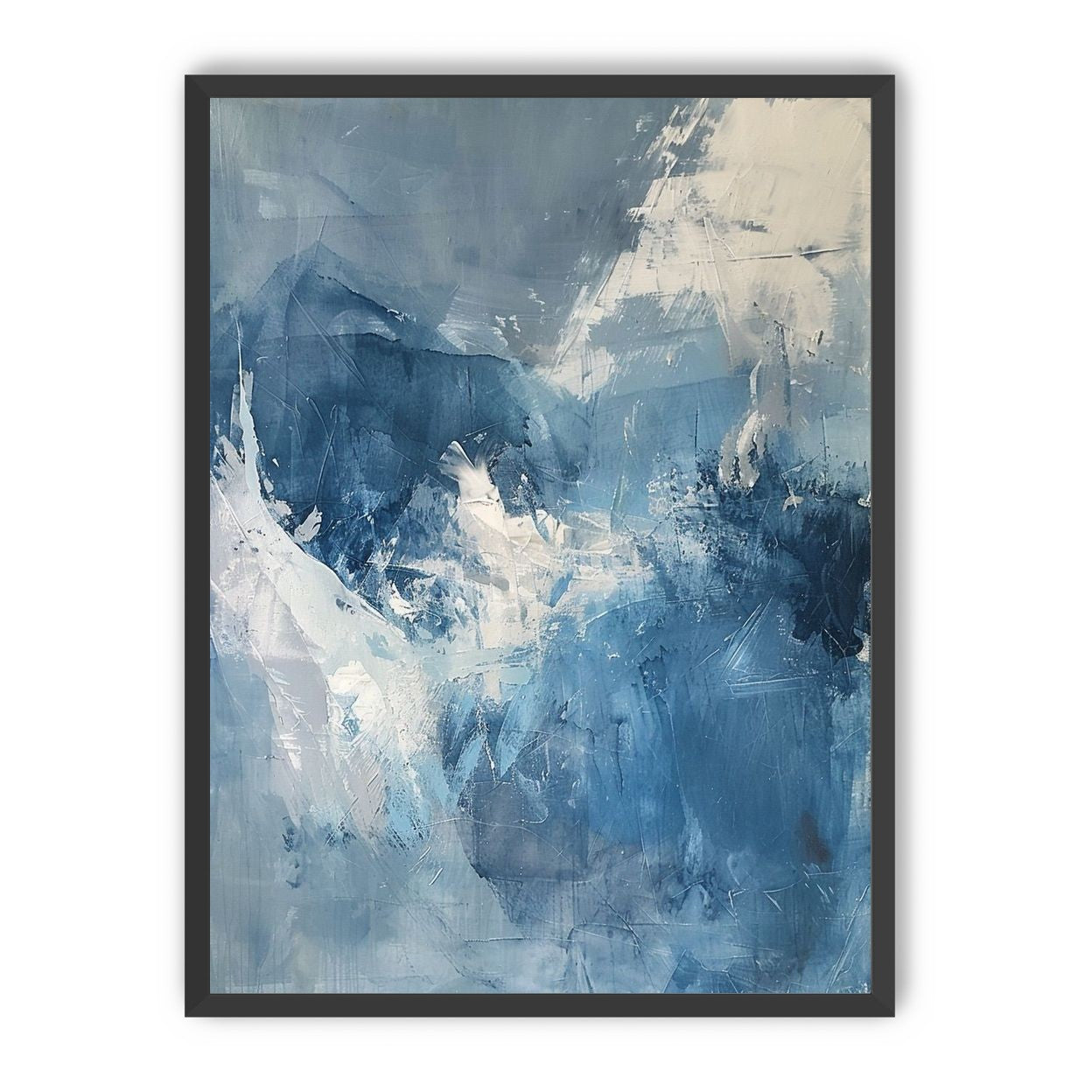 Blue slipping into white