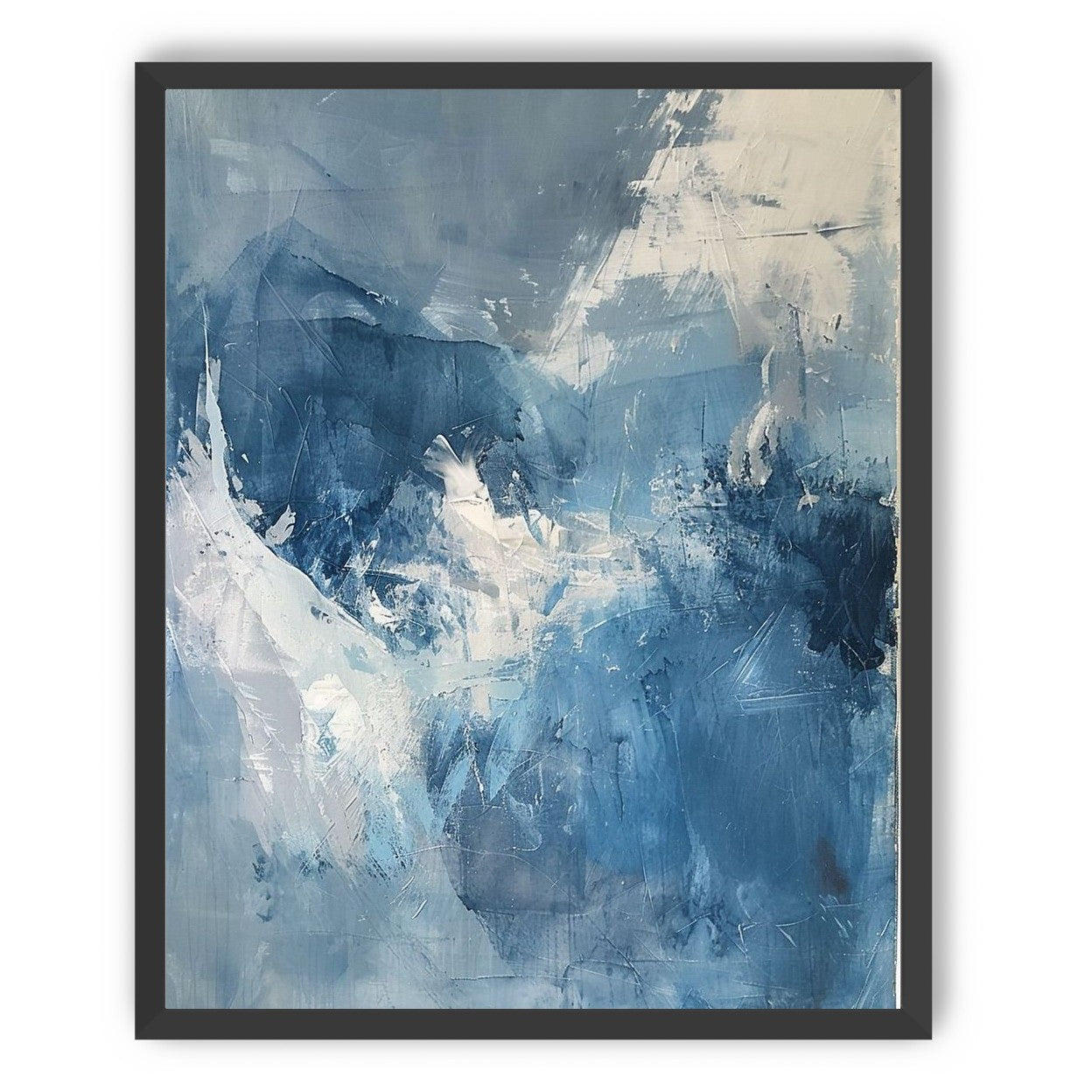 Blue slipping into white