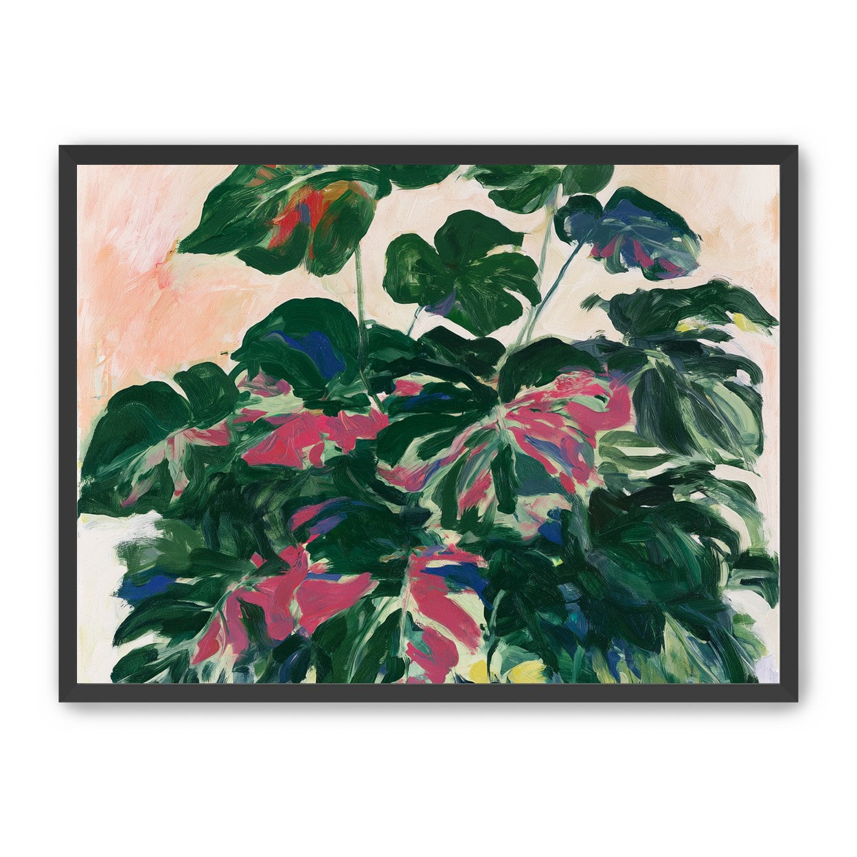 Leaves leaning into light