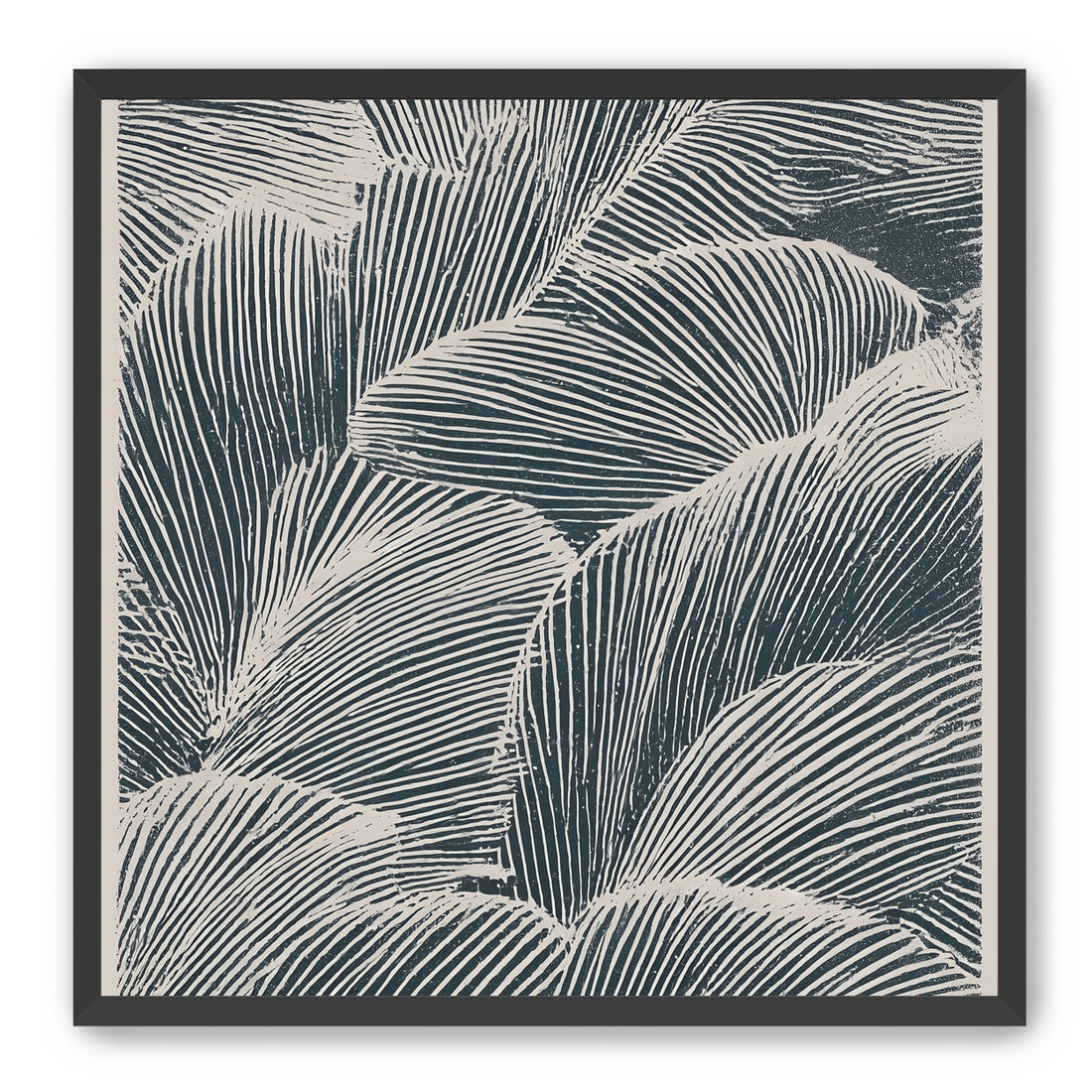 Palm fronds pressed together