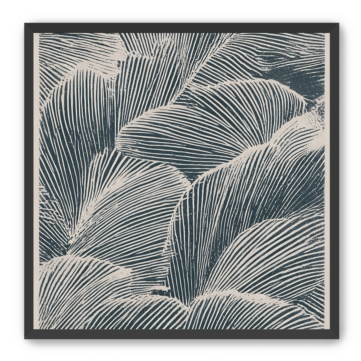 Palm fronds pressed together