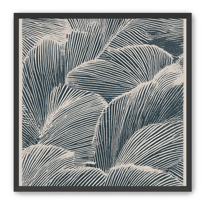 Palm fronds pressed together