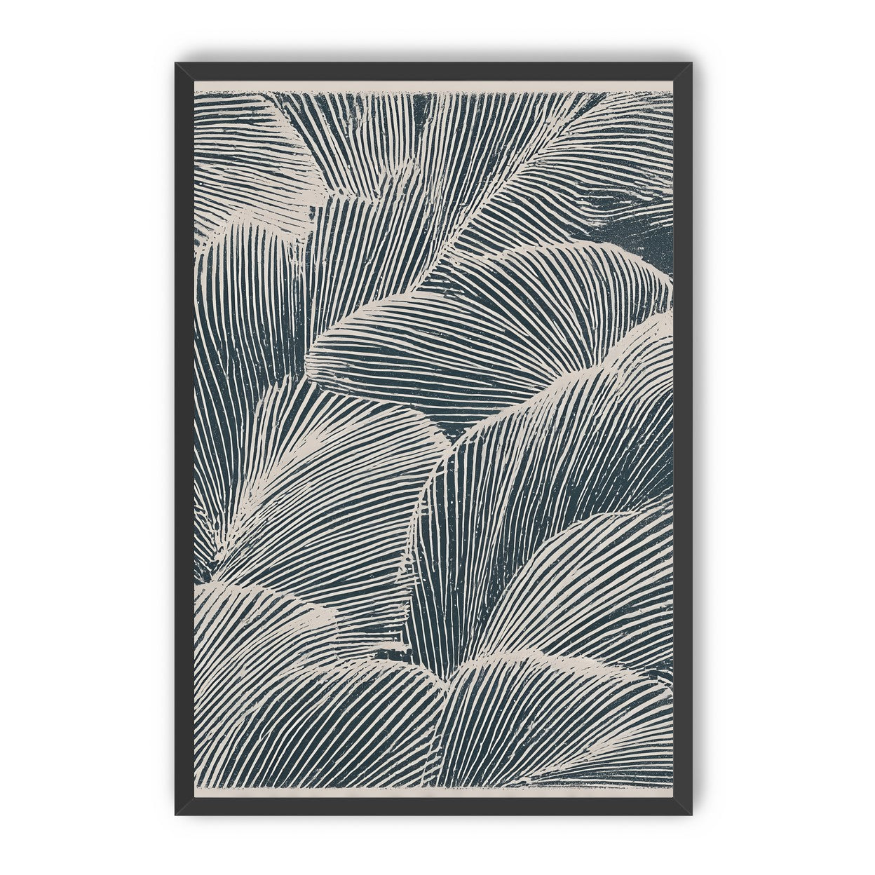 Palm fronds pressed together