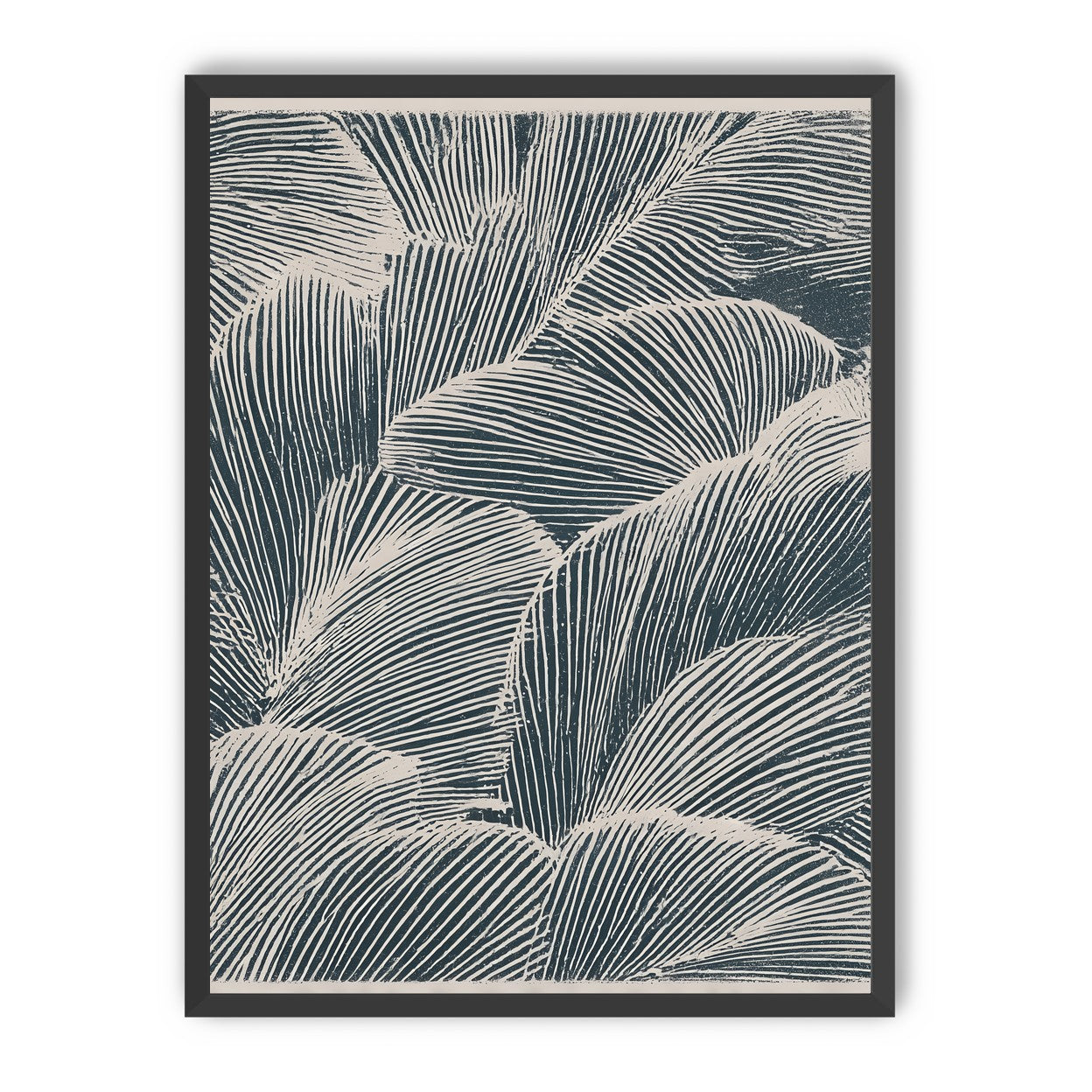 Palm fronds pressed together