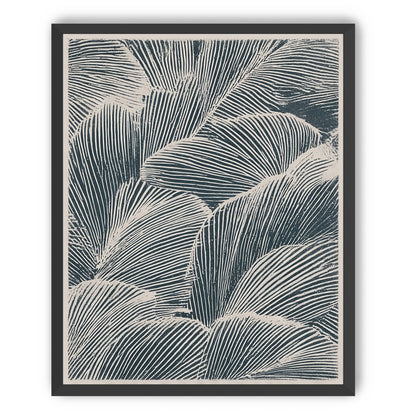 Palm fronds pressed together