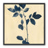 Blue leaves on cream air