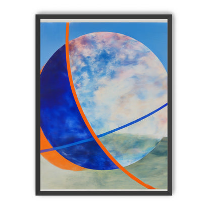 Orange cut through the circle