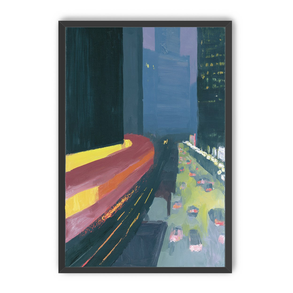 A bright bend downtown
