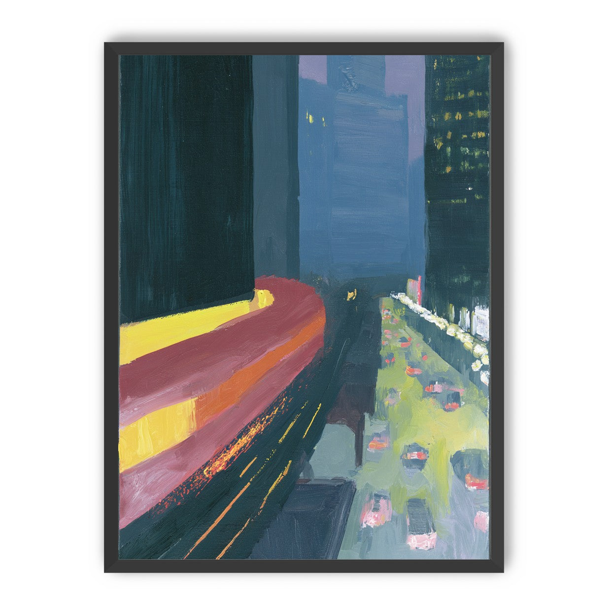 A bright bend downtown