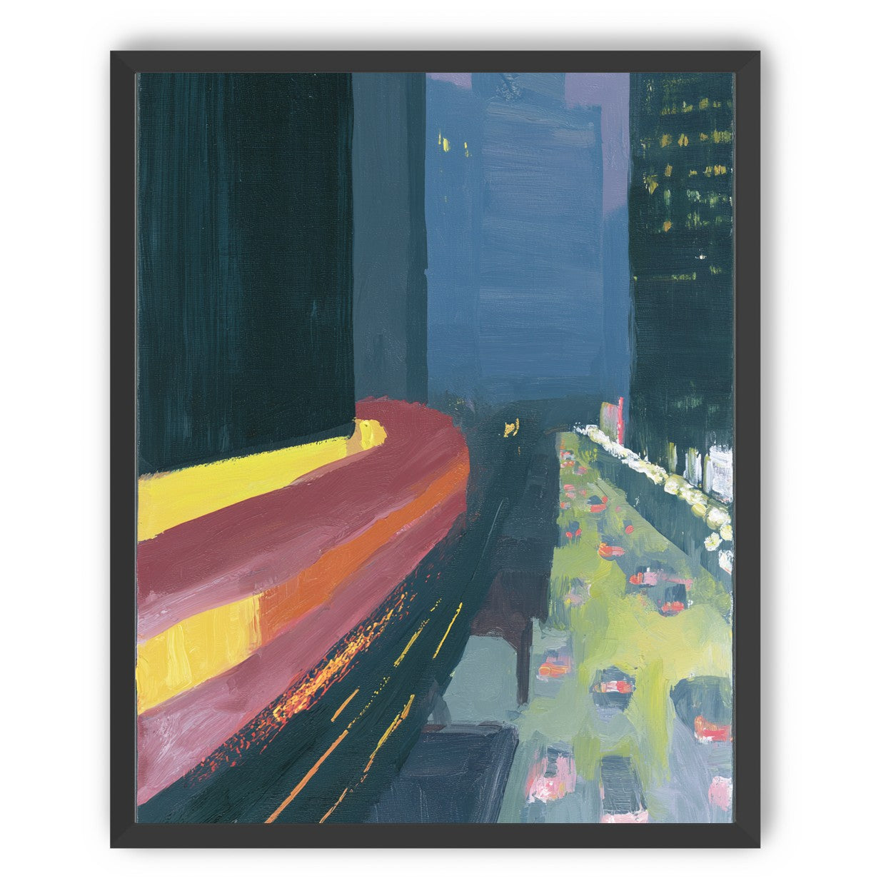 A bright bend downtown