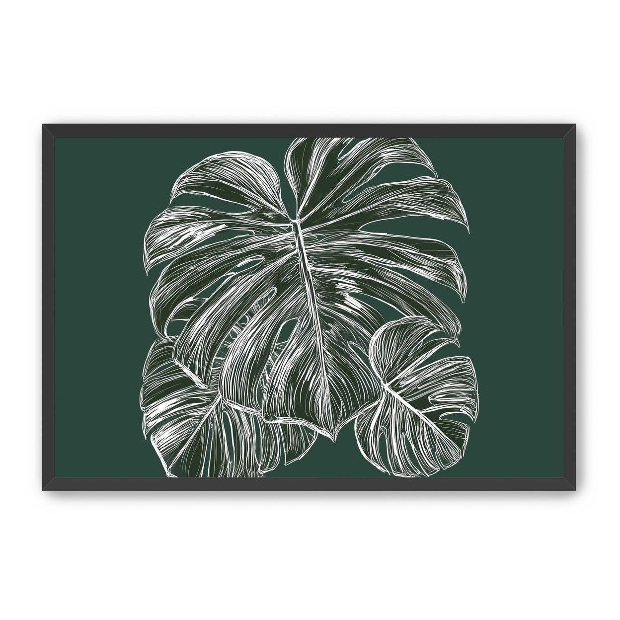 White veins on green field
