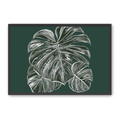 White veins on green field