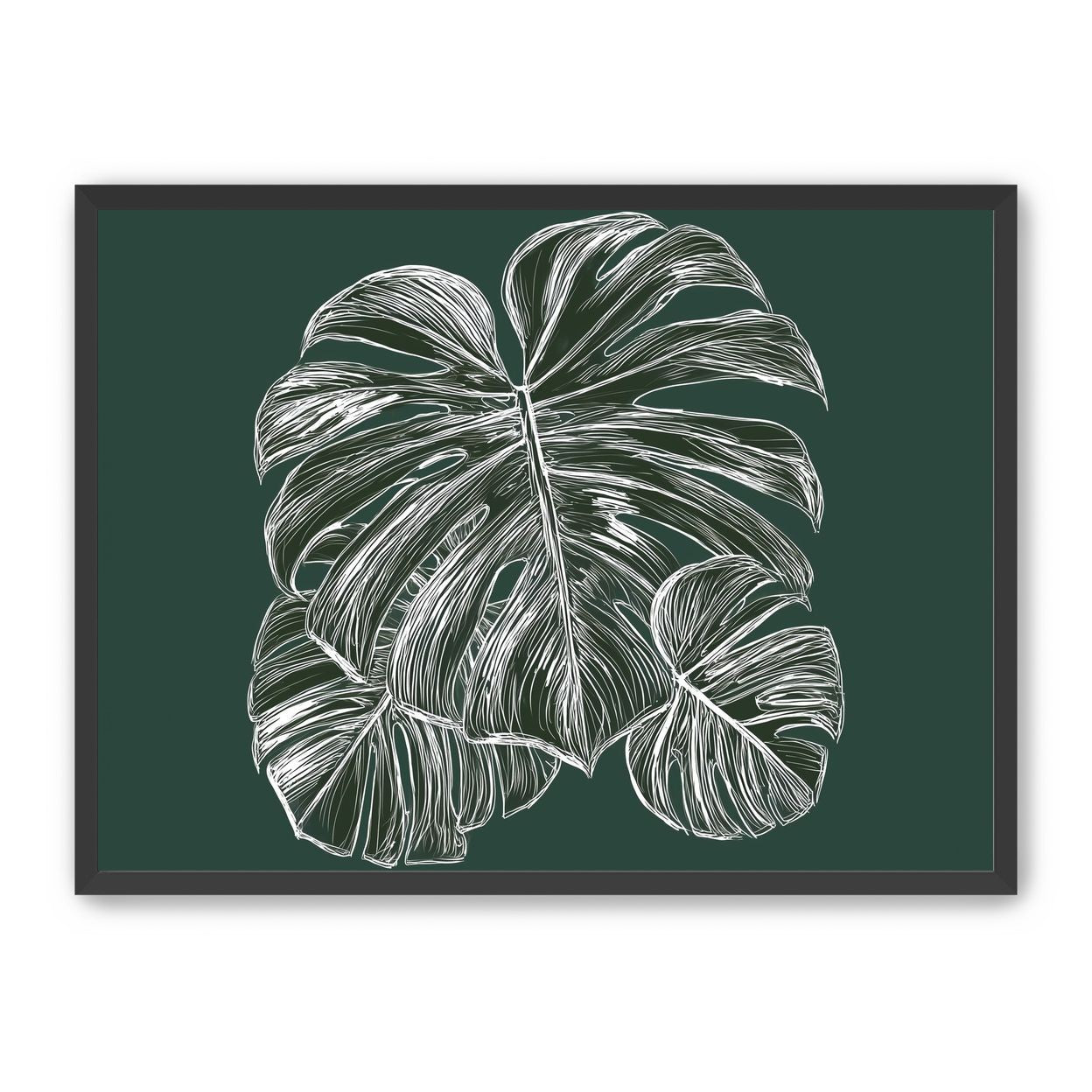 White veins on green field