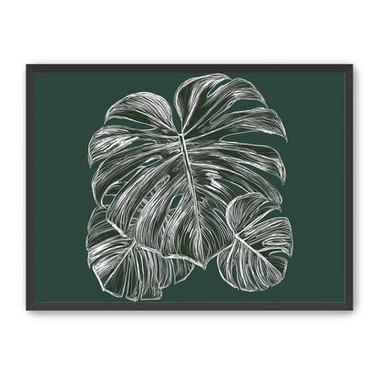 White veins on green field