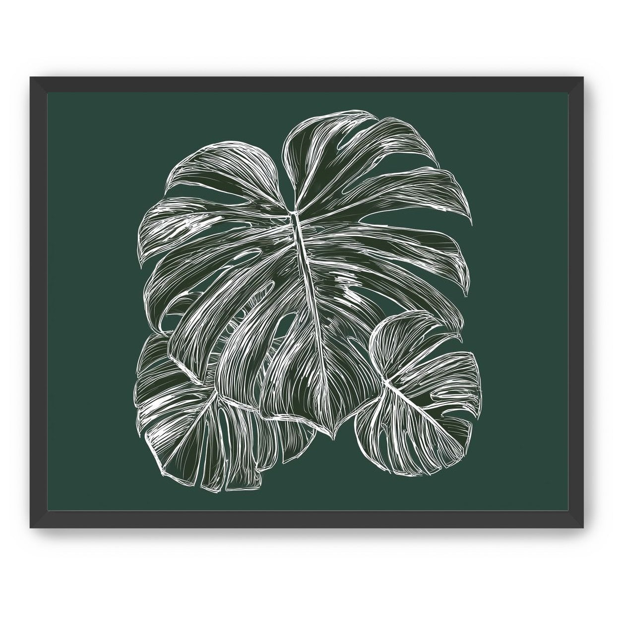 White veins on green field