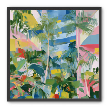 Palm shadows on color fields
