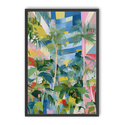 Palm shadows on color fields