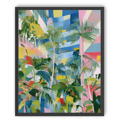 Palm shadows on color fields