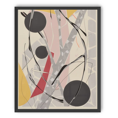 Layered circles with red wedge