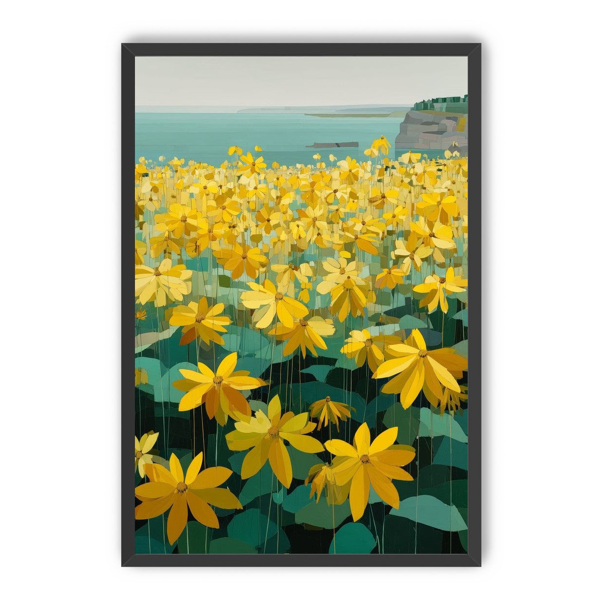 Flowers Along the Water
