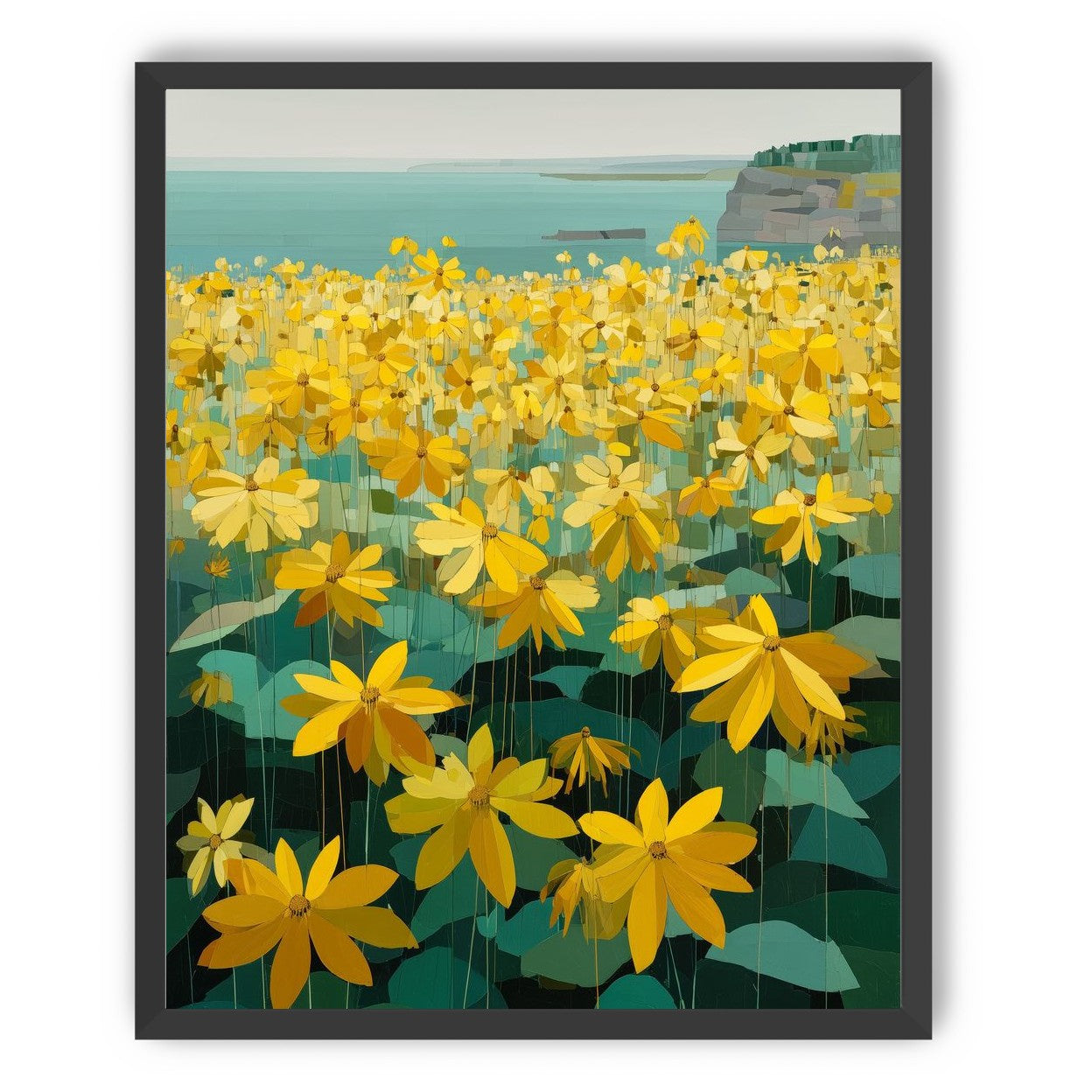 Flowers Along the Water