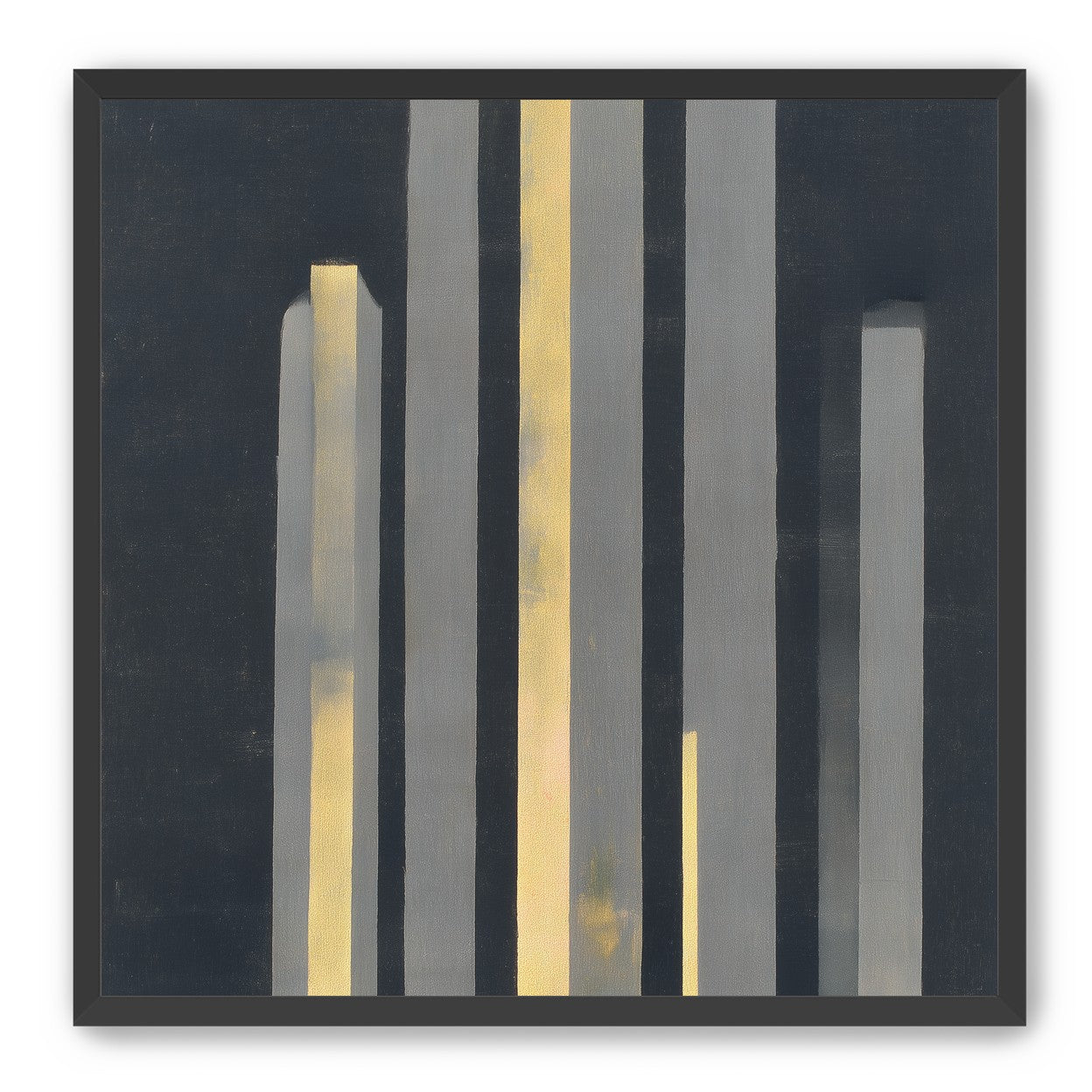 Yellow seeping through gray bars