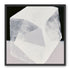 Milkwhite facets in deep black