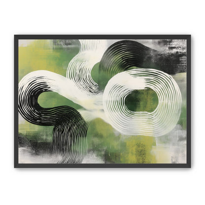 White arcs across green field