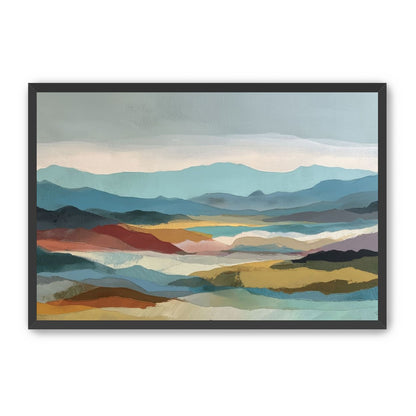 Layered Hills in Cool Bands